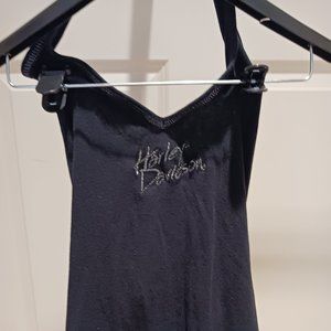 Harley-Davidson Black Ladies Halter Top Embroidered Size L - Palm Beach, FL